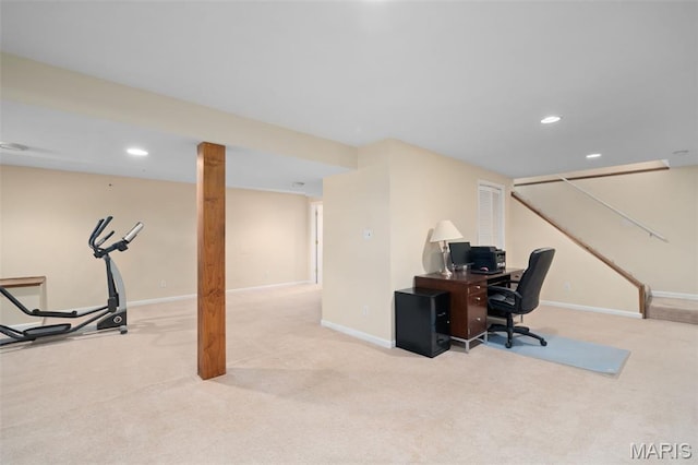 269 Sassafras Parc Dr, Ofallon, MO 63368 - office space with carpet and recessed lighting
