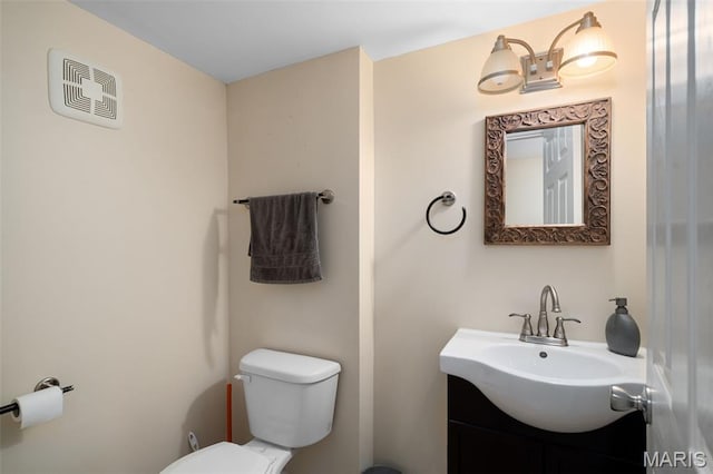 269 Sassafras Parc Dr, Ofallon, MO 63368 - half bathroom with toilet and vanity