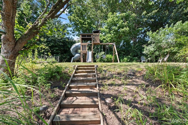 269 Sassafras Parc Dr, Ofallon, MO 63368 - view of yard featuring a playground