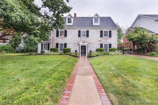 220 Orrick Ln, Kirkwood, MO 63122 - colonial inspired home featuring a chimney