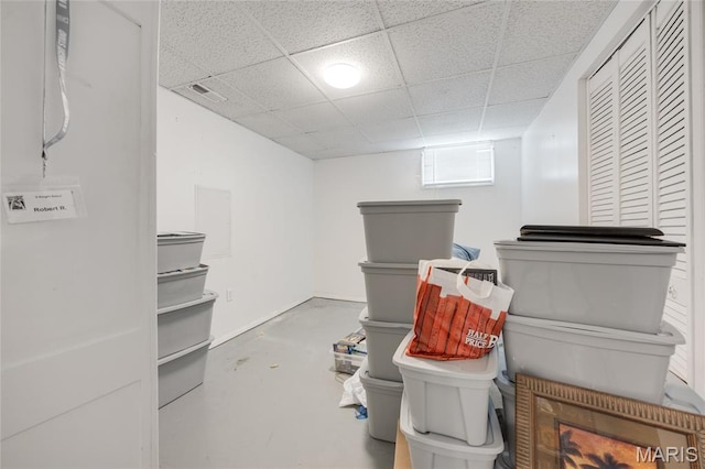 1485 E Duchesne Dr, Florissant, MO 63031 - basement with a drop ceiling