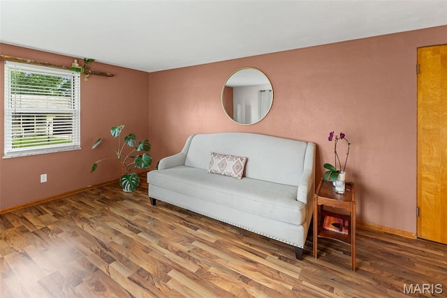 328 S Windmill St, Marine, IL 62061 - sitting room featuring wood finished floors