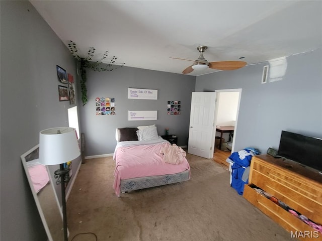 3761 Finney Ave, Saint Louis, MO 63113 - bedroom with carpet and ceiling fan