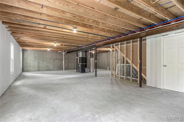 1941 Magnolia Way, Pevely, MO 63070 - unfinished below grade area with water heater and heating unit