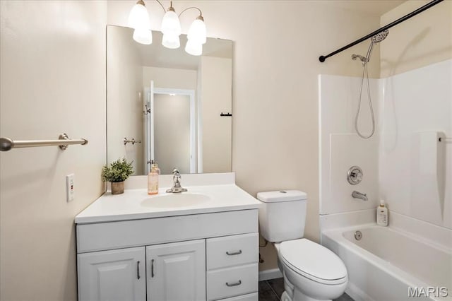9053 W Swan Cir, Brentwood, MO 63144 - full bathroom with vanity and bathtub / shower combination