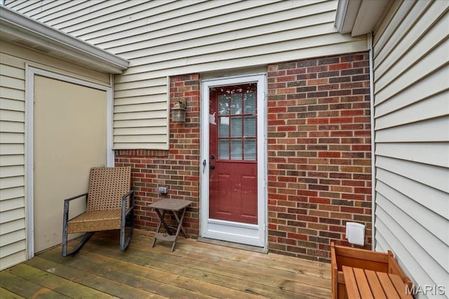 9053 W Swan Cir, Brentwood, MO 63144 - property entrance featuring brick siding