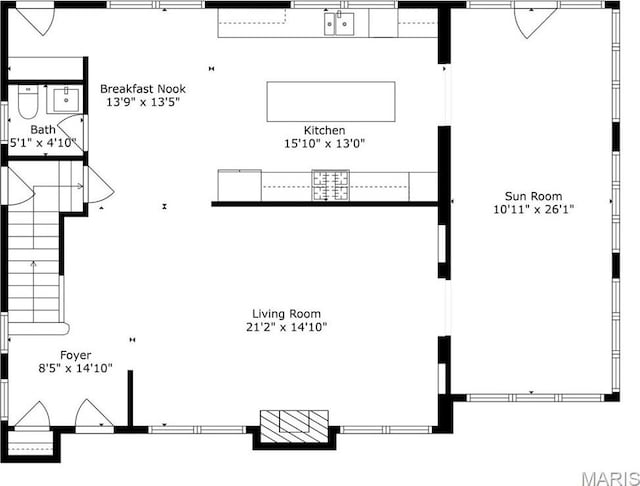 728 Yale Ave, Saint Louis, MO 63130 - view of property floor plan
