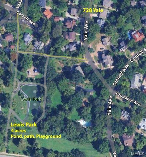 728 Yale Ave, Saint Louis, MO 63130 - map of property location