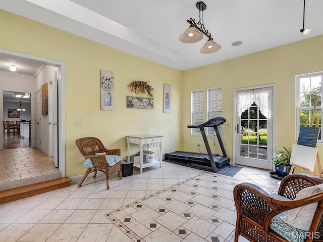 394 Sunset Echo Rd, Union, MO 63084 - workout room featuring light tile patterned flooring