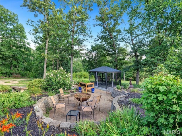 394 Sunset Echo Rd, Union, MO 63084 - view of patio / terrace featuring a gazebo