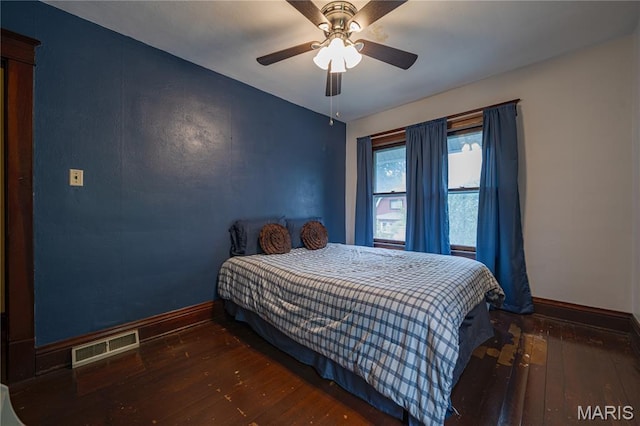 2324 Grand Ave, Granite City, IL 62040 - bedroom with hardwood / wood-style floors and ceiling fan