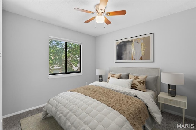 11724 Russet Meadow Dr, Creve Coeur Township, MO 63146 - carpeted bedroom featuring baseboards and a ceiling fan