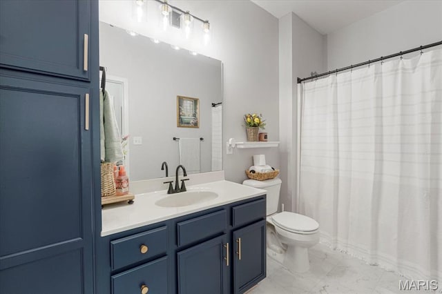 27 Kassebaum Ln Unit 302, Mehlville, MO 63129 - full bathroom with marble look tiles, vanity, and a shower with shower curtain