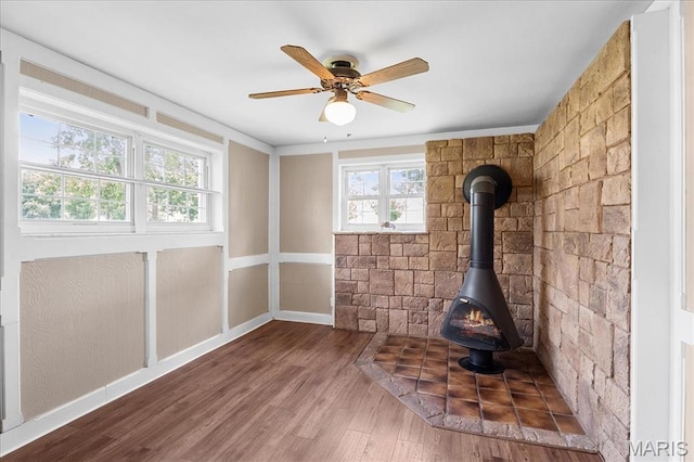 1239 Vero Ln, Ellisville, MO 63011 - detailed view of wood finished floors and a ceiling fan