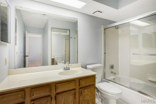 12975 Bryce Canyon Dr Unit D, Maryland Heights, MO 63043 - full bathroom with vanity and combined bath / shower with glass door