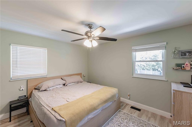 3712 Gail Dr, Imperial, MO 63052 - bedroom featuring light wood-style flooring and ceiling fan