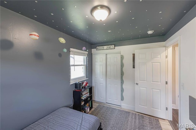 3712 Gail Dr, Imperial, MO 63052 - bedroom with wood finished floors and a closet