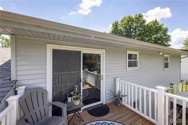 3712 Gail Dr, Imperial, MO 63052 - view of wooden deck