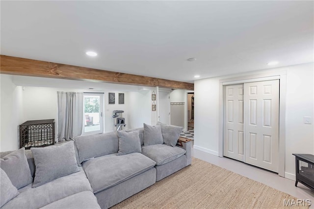 3712 Gail Dr, Imperial, MO 63052 - living area featuring recessed lighting and baseboards