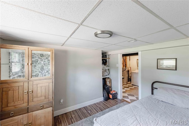 3712 Gail Dr, Imperial, MO 63052 - bedroom featuring a paneled ceiling and wood finished floors