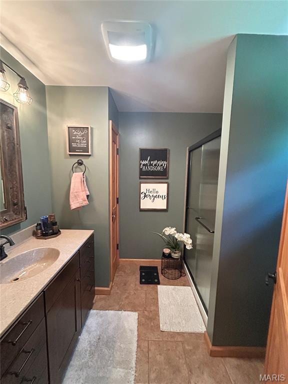 5156 Mccallister Rd, Gerald, MO 63037 - bathroom featuring vanity and a shower stall