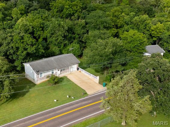4213 Flucom Rd, De Soto, MO 63020 - view of subject property with a forest
