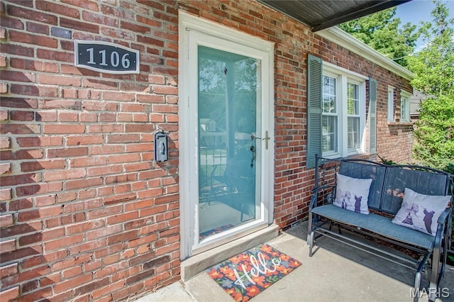1106 Danforth St, Alton, IL 62002 - entrance to property featuring brick siding