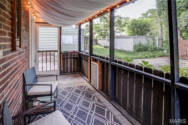 1106 Danforth St, Alton, IL 62002 - view of unfurnished sunroom