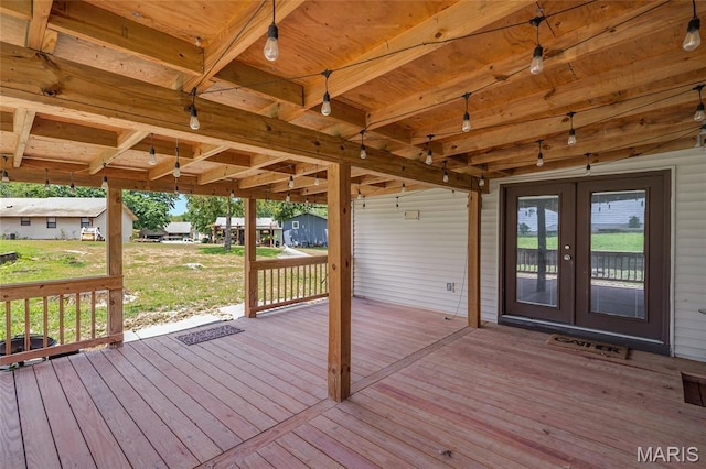 904 Ampere Pl, Lake St Louis, MO 63367 - wooden terrace featuring french doors