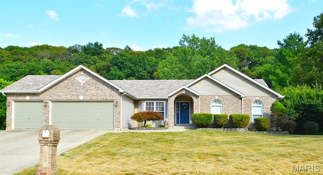 2216 Fairway, High Ridge, MO 63049 - ranch-style home featuring driveway, brick siding, and a front lawn