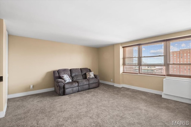 210 N 17th St Unit 1005, Saint Louis, MO 63103 - carpeted living area featuring baseboards