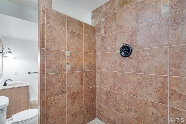 3848 Bedford Pointe Dr, Wentzville, MO 63385 - bathroom featuring tiled shower and vanity
