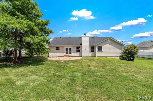 3848 Bedford Pointe Dr, Wentzville, MO 63385 - rear view of house featuring french doors and a patio