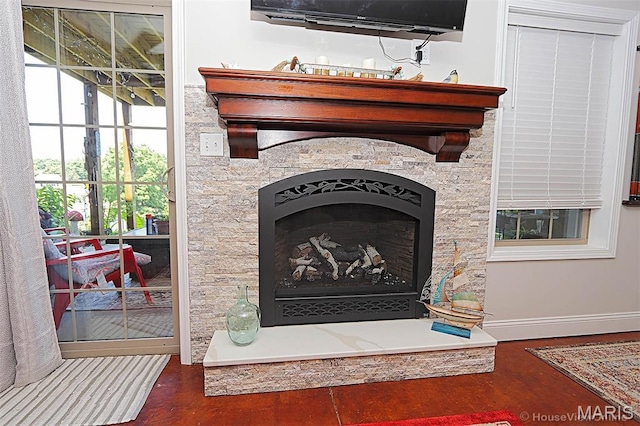 3576 Mill View Xing, Cape Girardeau, MO 63701 - detailed view of wood finished floors and a fireplace