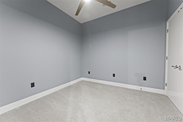 8025 Maryland Ave Unit 8H, Clayton, MO 63105 - unfurnished room with a ceiling fan, carpet flooring, and vaulted ceiling