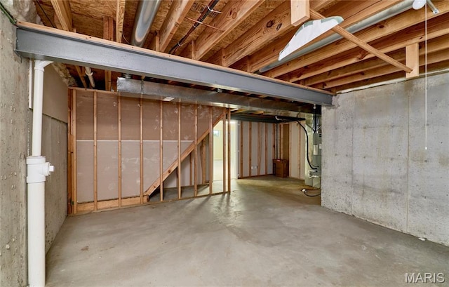 108 Fort Worth Way, Wright City, MO 63390 - unfinished basement featuring electric water heater