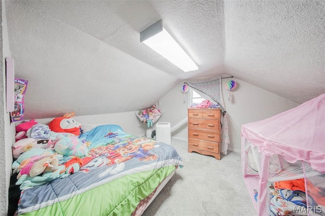 110 S Oak St, Rolla, MO 65401 - carpeted bedroom with a textured ceiling and lofted ceiling