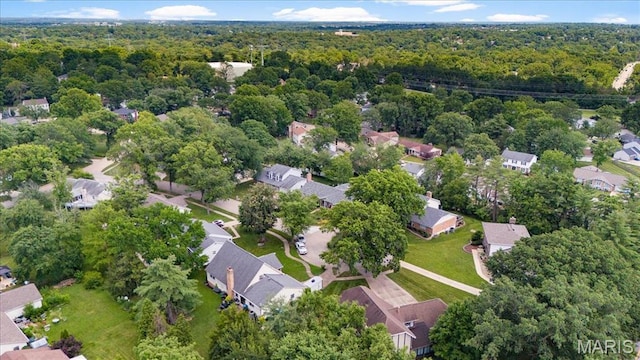 15693 Dresden Lake Ct, Chesterfield, MO 63017 - view of property location with nearby suburban area and a heavily wooded area