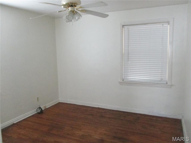 2823 Darwin Ct, Saint Louis, MO 63121 - unfurnished room with wood finished floors and ceiling fan