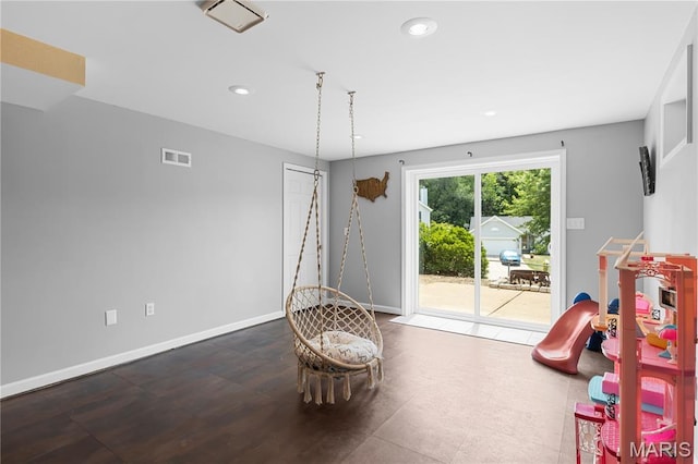 4632 Greenore Dr, High Ridge, MO 63049 - playroom with recessed lighting and baseboards
