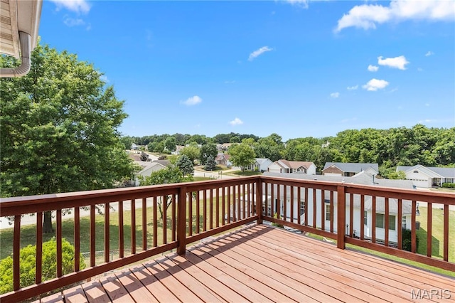 4632 Greenore Dr, High Ridge, MO 63049 - wooden terrace featuring a residential view