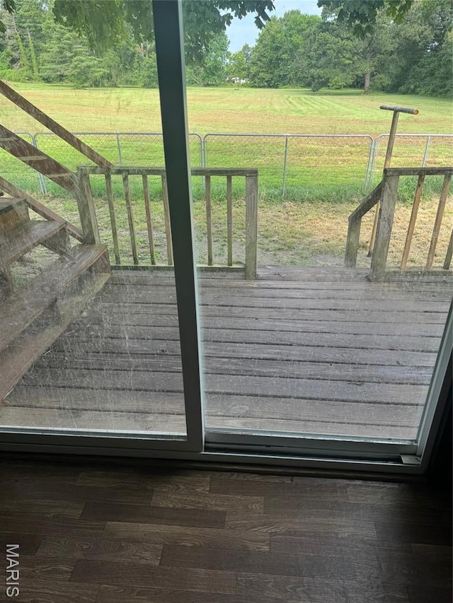 7 N Leota St Unit 7, Dexter, MO 63841 - deck featuring a yard and a view of rural / pastoral area