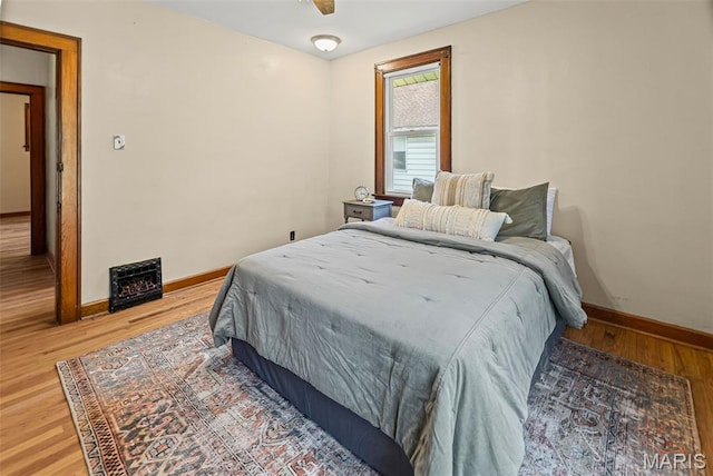 25 S 77th St, Belleville, IL 62223 - bedroom featuring wood finished floors and ceiling fan