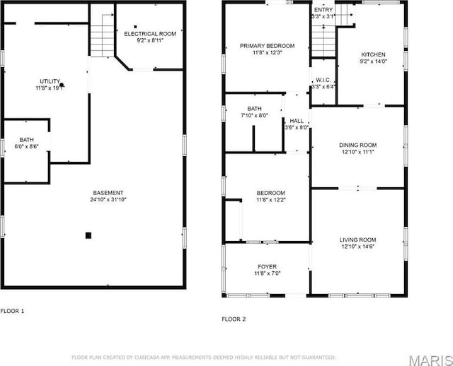 25 S 77th St, Belleville, IL 62223 - view of floor plan / room layout