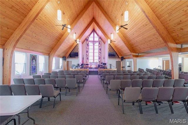 4869 Scottsdale Rd, House Springs, MO 63051 - miscellaneous room featuring wooden ceiling and carpet flooring
