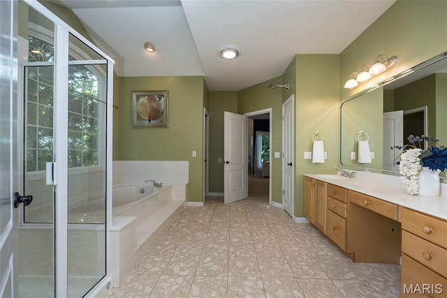 2314 Longest Dr, Wentzville, MO 63385 - full bathroom featuring vanity and a bath