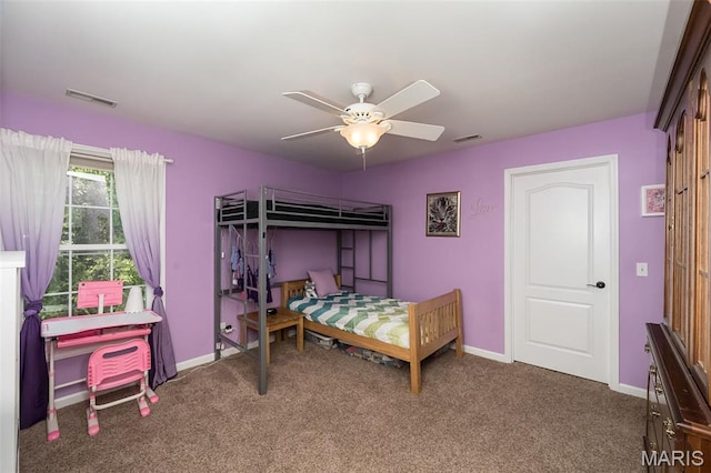 2314 Longest Dr, Wentzville, MO 63385 - bedroom with carpet and ceiling fan
