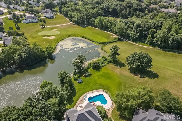 2314 Longest Dr, Wentzville, MO 63385 - aerial view of residential area featuring a nearby body of water and a golf course