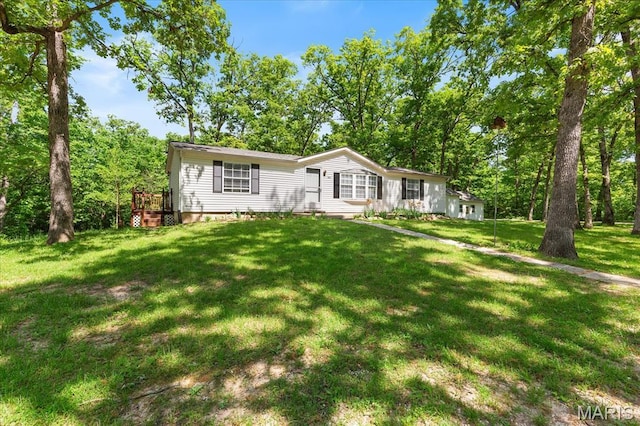 434 Cool Springs Ln, Wright City, MO 63390 - view of front of house with a front lawn
