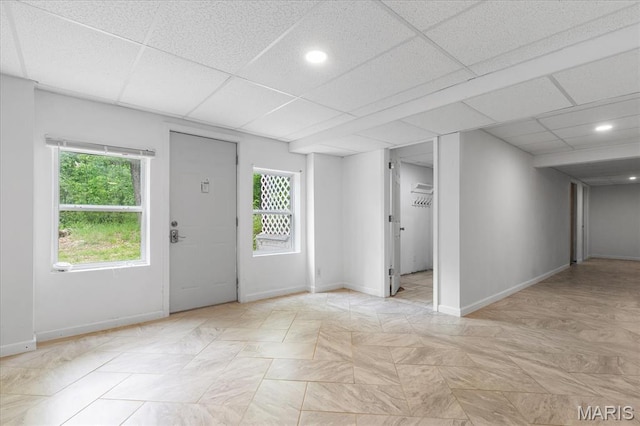 434 Cool Springs Ln, Wright City, MO 63390 - entryway with plenty of natural light, a drop ceiling, and recessed lighting